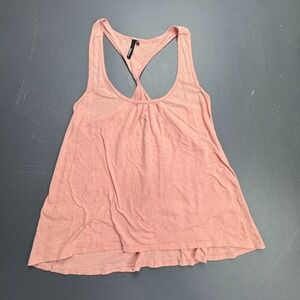 O'Neill Racerback Tank Top Women's Medium Pink Cotton Lightweight Casual Yoga
